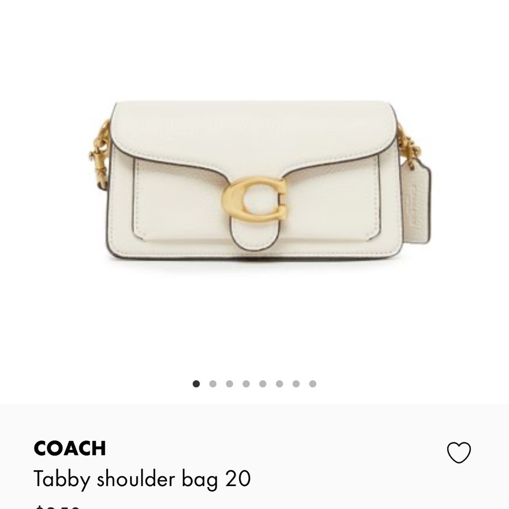 Coach Tabby White bag